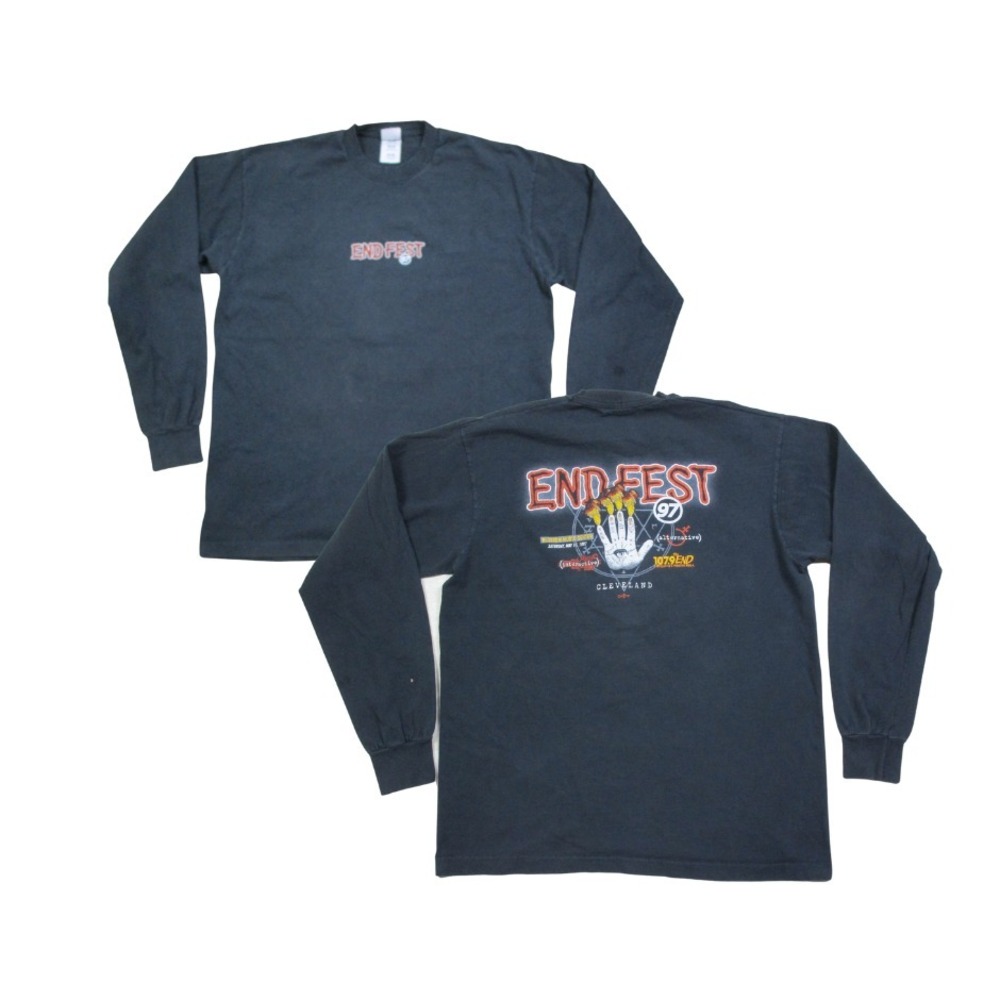 Vintage 90s End Fest 97 Concert L/S T Shirt (XL) Ohio Blossom Music Center